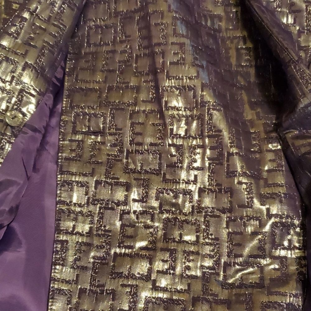 Giovanna Signature purple silver metallic woman 26W skirt set - Picture 8 of 16